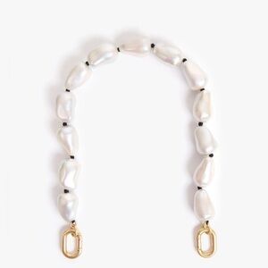 Clare V. cream Baroque pearl Shortie Strap